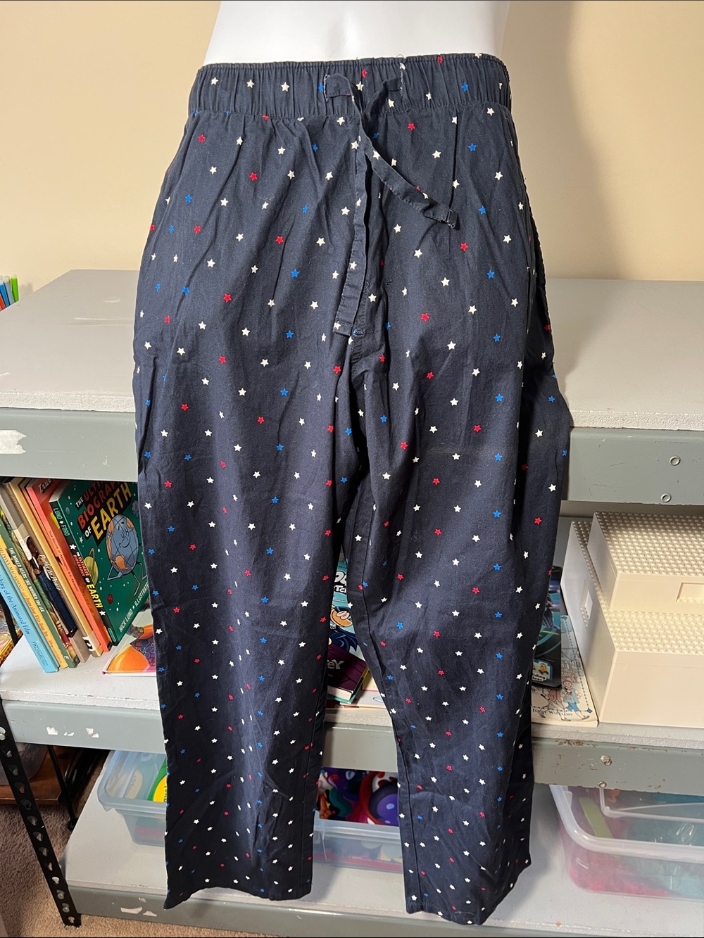 Old Navy Navy Star Fourth of July Patriotic Drawstring Lounge Pajama Pants